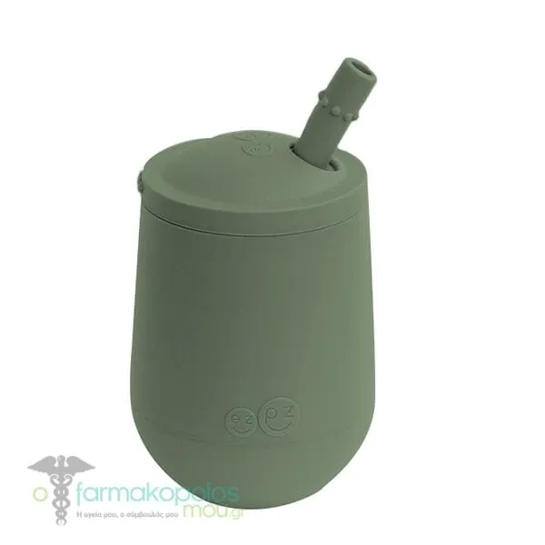 Ezpz Trainer Mini Cup with Straw, 1pc - OLIVE