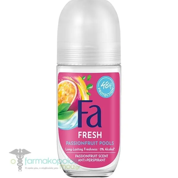 Fa Αποσμητικό 48ωρης Προστασίας Roll-On Passion Fruit, 50ml