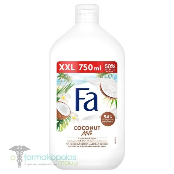 Fa Coconut Milk Shower & Bath, 750ml