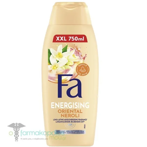 Fa Energising Oriental Neroli Αφρόλουτρο Σώματος με Άρωμα Νερόλι, 750ml