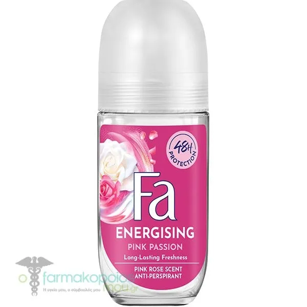 Fa Energising Αποσμητικό Roll-On με Άρωμα Pink Passion, 50ml