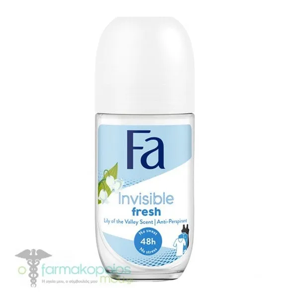 Fa Invisible Fresh Roll-On Deodorant 48h Lily of the Valley, 50ml