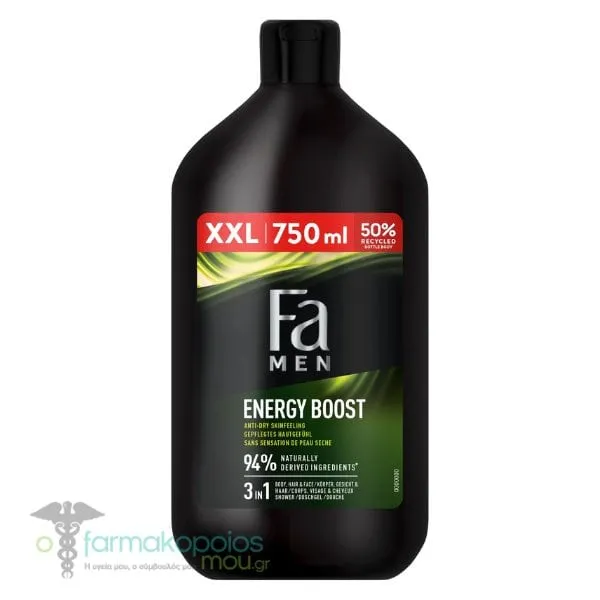 Fa Men Energy Boost 3in1 Shower Gel, 750ml
