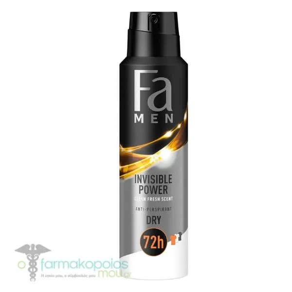 Fa Men Invisible Power Anti-Perspirant Spray 72h, 150ml