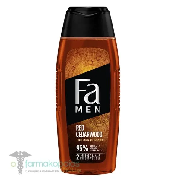 Fa Men Red Cedarwood Shower Gel 2-in-1 for Body & Hair, 400ml