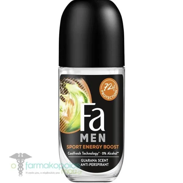 Fa Men Roll-On Sport Energy Boost Ανδρικό Αποσμητικό, 50ml