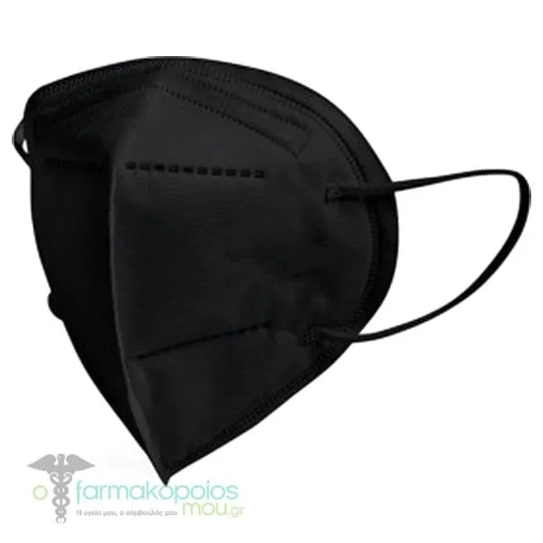 Famex Particle Filtering Half Mask FFP2/KN95 (BFE>95%), 10pcs - 002 Μαύρο