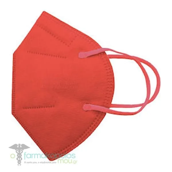Famex Particle Filtering Half Mask FFP2/KN95 (BFE>95%), 10pcs - Κοραλί