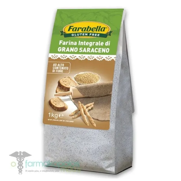 Farabella Gluten Free Whole Wheat Buckwheat Flour, 1kg