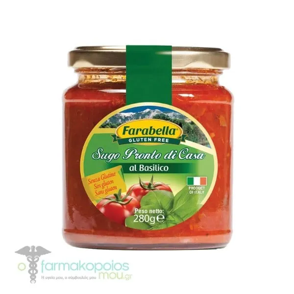Farabella Tomato Sauce with Basil Gluten Free, 280g