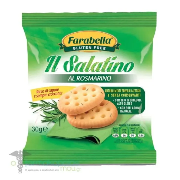 Farabella Rosemary Crackers Gluten Free, 30g