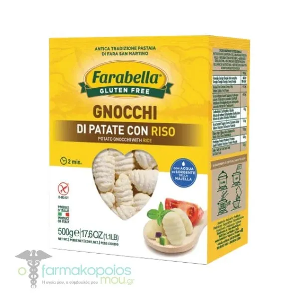Farabella Gluten Free Potato Gnocchi with Rice, 500g