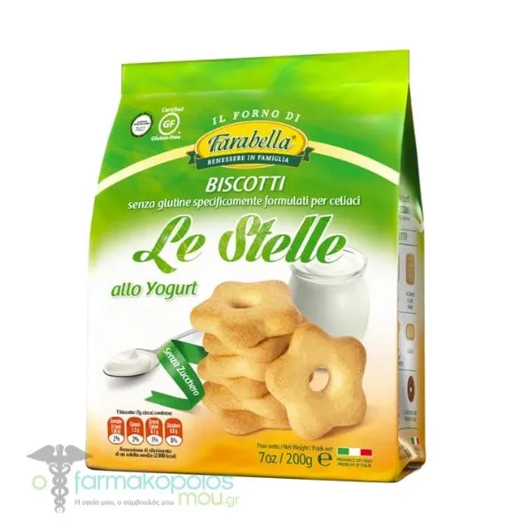 Farabella Gluten & Sugar Free Yogurt Biscuits, 200g