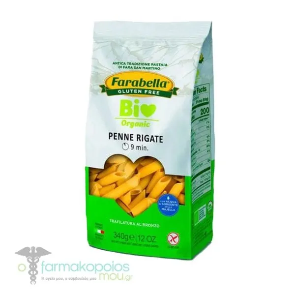 Farabella Organic Penne Rigate Pasta Gluten Free, 340g