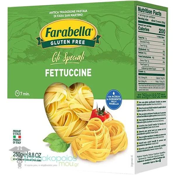 Farabella Fettuccine Gluten Free Pasta, 250gr