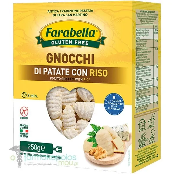 Farabella Gnocchi Potato & Rice Gluten Free, 250gr