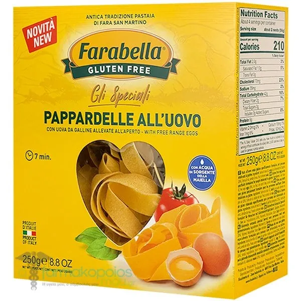 Farabella Pappardelle Gluten Free Egg, 250gr