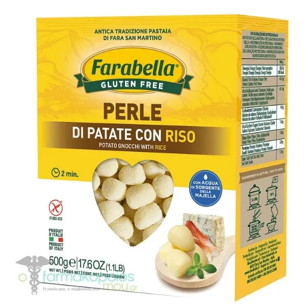Farabella Perle Potato Gnocchi with Rice Gluten Free, 250g
