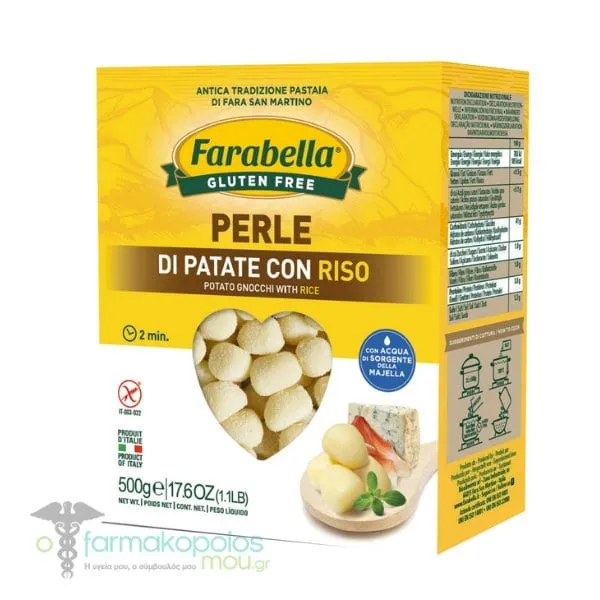 Farabella Perle Potato Gnocchi with Rice Gluten Free, 500g