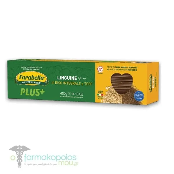 Farabella Plus+ Linguine with Brown Rice & TEFF Gluten Free, 400g