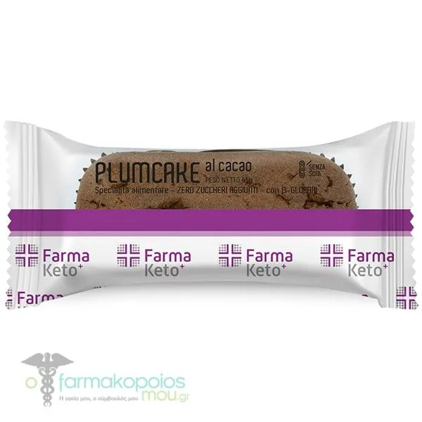 Farmaketo+ PlumCake Cake with Cocoa Flavour with Protein, 50gr