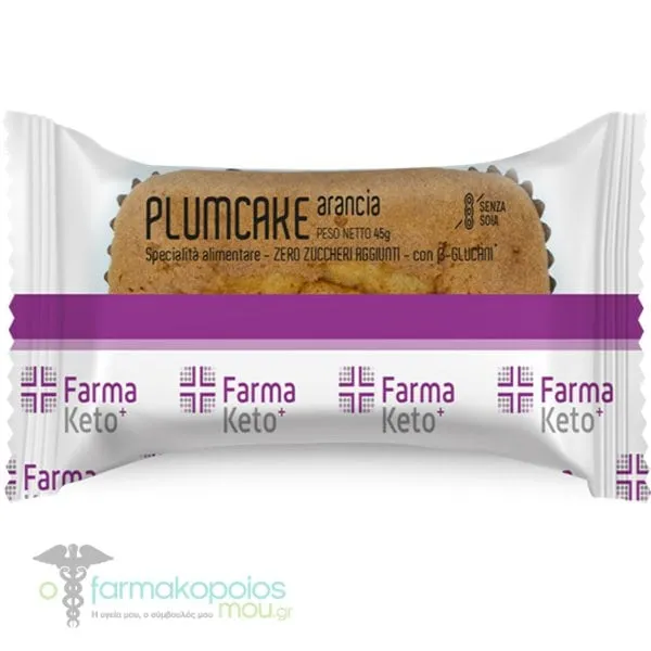 Farmaketo+ PlumCake Arancia Orange Cake with Protein, 50gr