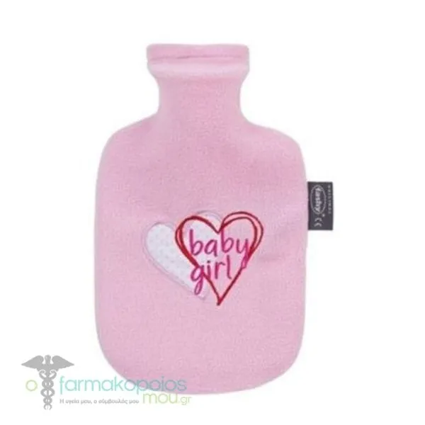 Fashy Children's Water Bottle with Fleece Lining Pink, 800ml