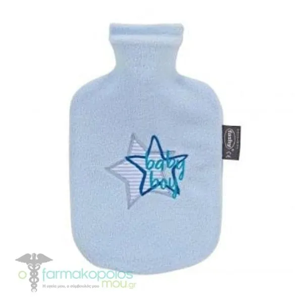 Fashy Children's Water Bottle with Fleece Lining Blue, 800ml