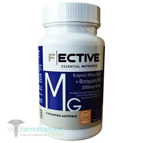 FECTIVE Magnesium Citrate & B6, 30tabs
