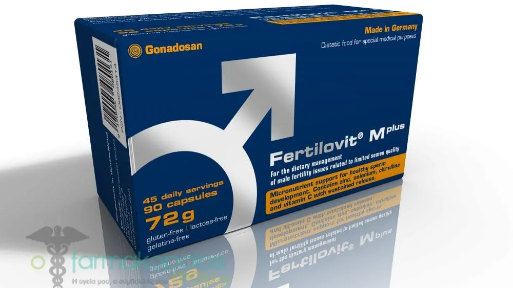 Fertilovit M plus Ενισχυμένη Φόρμουλα με Μικροθρεπτικά Συστατικά για την Αντιμετώπιση Διαταραχών της Ανδρικής Γονιμότητας &amp; της Στυτικής Λειτουργίας, 90caps