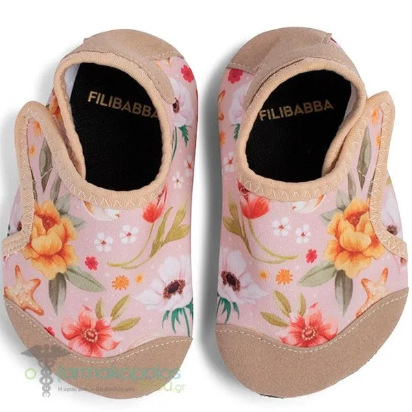 Filibabba Bath Shoes Ocean Blossom Παιδικά Παππούτσια Παραλίας, 1set