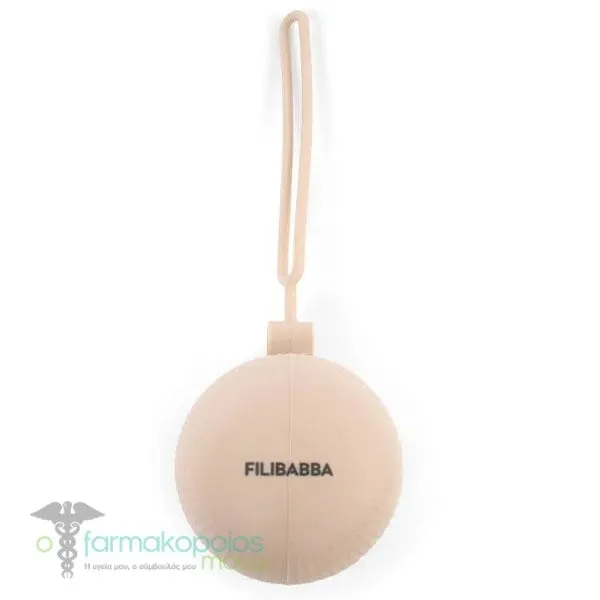 Filibabba Silicone Pacifier Storage Offwhite Θήκη Πιπίλας, 1τεμ