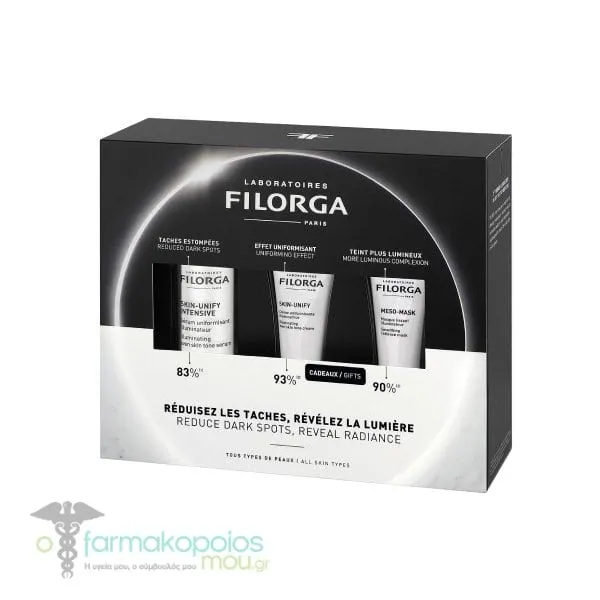 Filorga Promo with Skin-Unify Intensive Serum, 30ml & Skin-Unify Cream, 15ml & Meso Mask, 15ml, 1set