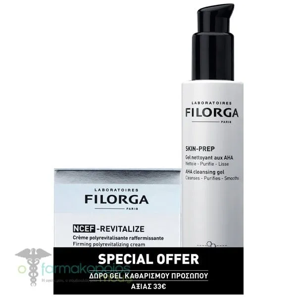 Filorga Promo with NCEF Revitalize Cream, 50ml & Free Skin-Prep AHA Cleansing Gel, 150ml