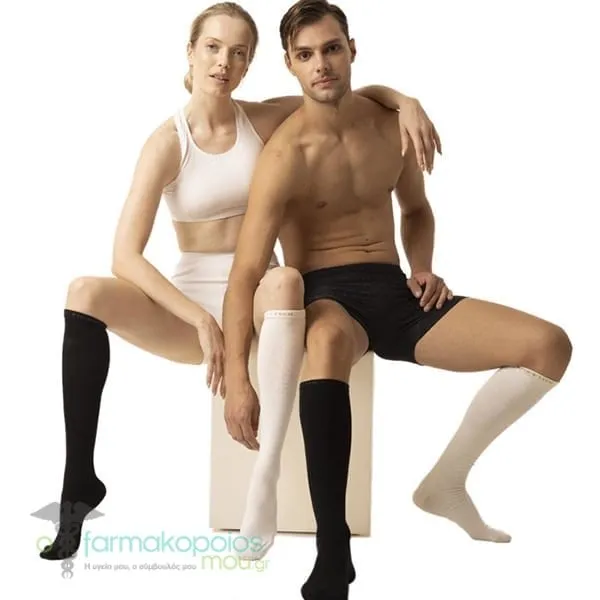 Firtech (90110) Infrared Knee-High Socks Class I (16-18mm/Hg), 1pair - Άσπρο