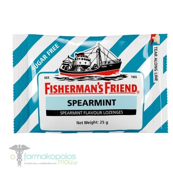 Fisherman's Friend Spearmint Flavour Lozenges Spearmint Sugar-Free, 25g