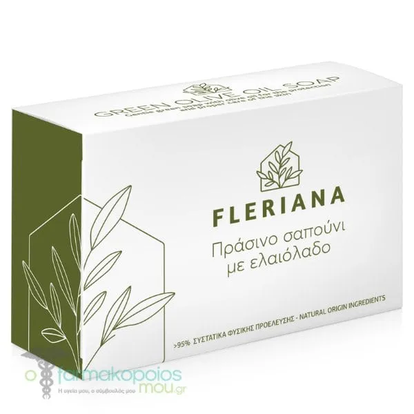 Fleriana Green Olive Oil Soap, 100g