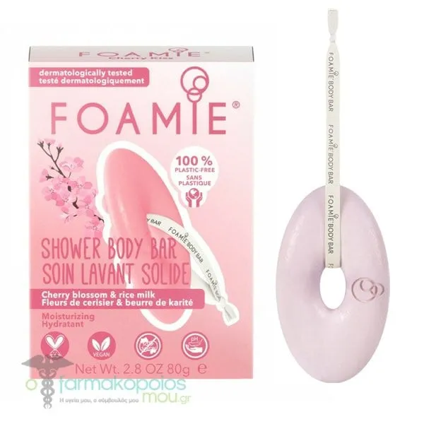 Foamie Nourishing Shower Body Bar Cherry Kiss, 80gr