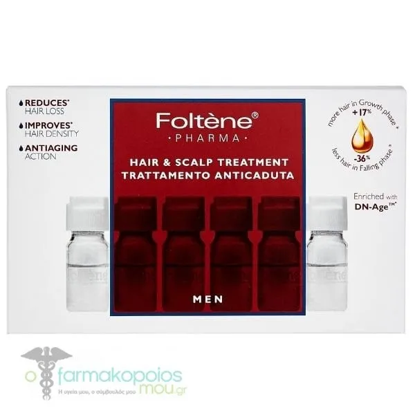 Foltene Pharma Hair & Scalp Treatment for Men Value Pack, 12 x 6ml