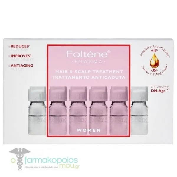 Foltene Pharma Hair & Scalp Treatment for Women Value Pack, 12 x 6ml