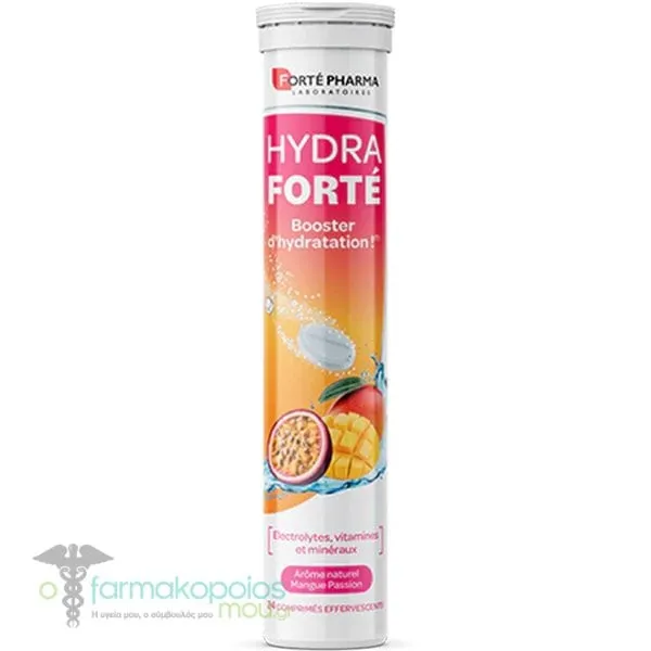 Forte Pharma Hydra Forte Booster Mango Passion Fruit Flavor, 24eff.tabs