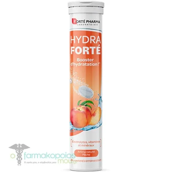 Forte Pharma Hydra Forte Booster Peach Flavor, 24eff.tabs