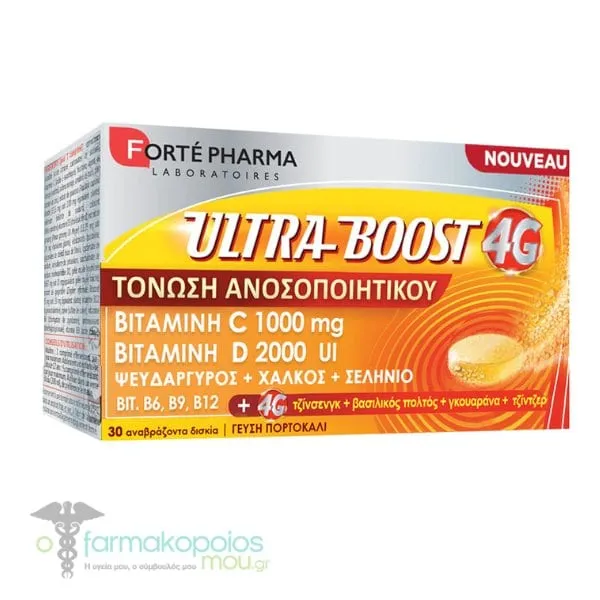 Forte Pharma Ultra Boost 4G Orange, 30eff.tabs
