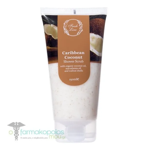 Fresh Line Caribbean Coconut Αφρόλουτρο & Scrub, 150ml