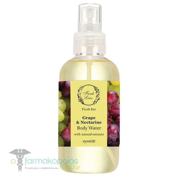 Fresh Line Grape & Nectarine Αρωματικό Νερό Σώματος, 150ml