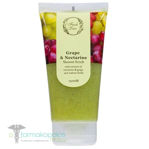 Fresh Line Grape & Nectarine Αφρόλουτρο & Scrub, 150ml