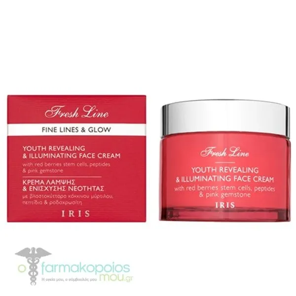 Fresh Line Iris Κρέμα Λάμψης & Ενίσχυσης Νεότητας, 50ml