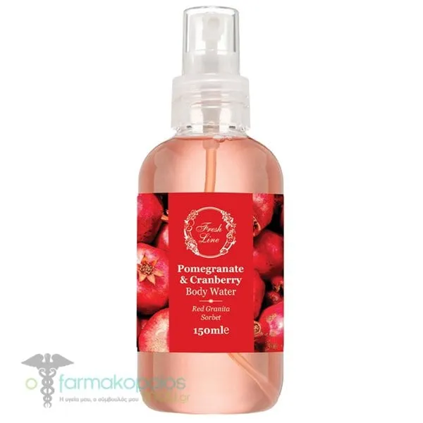 Fresh Line Pomegranate & Cranberry Αρωματικό Νερό Σώματος, 150ml