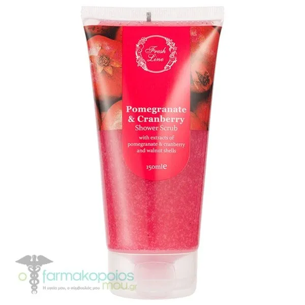Fresh Line Pomegranate & Cranberry Αφρόλουτρο & Scrub, 150ml