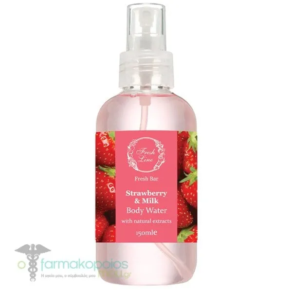 Fresh Line Strawberry & Milk Αρωματικό Νερό Σώματος, 150ml